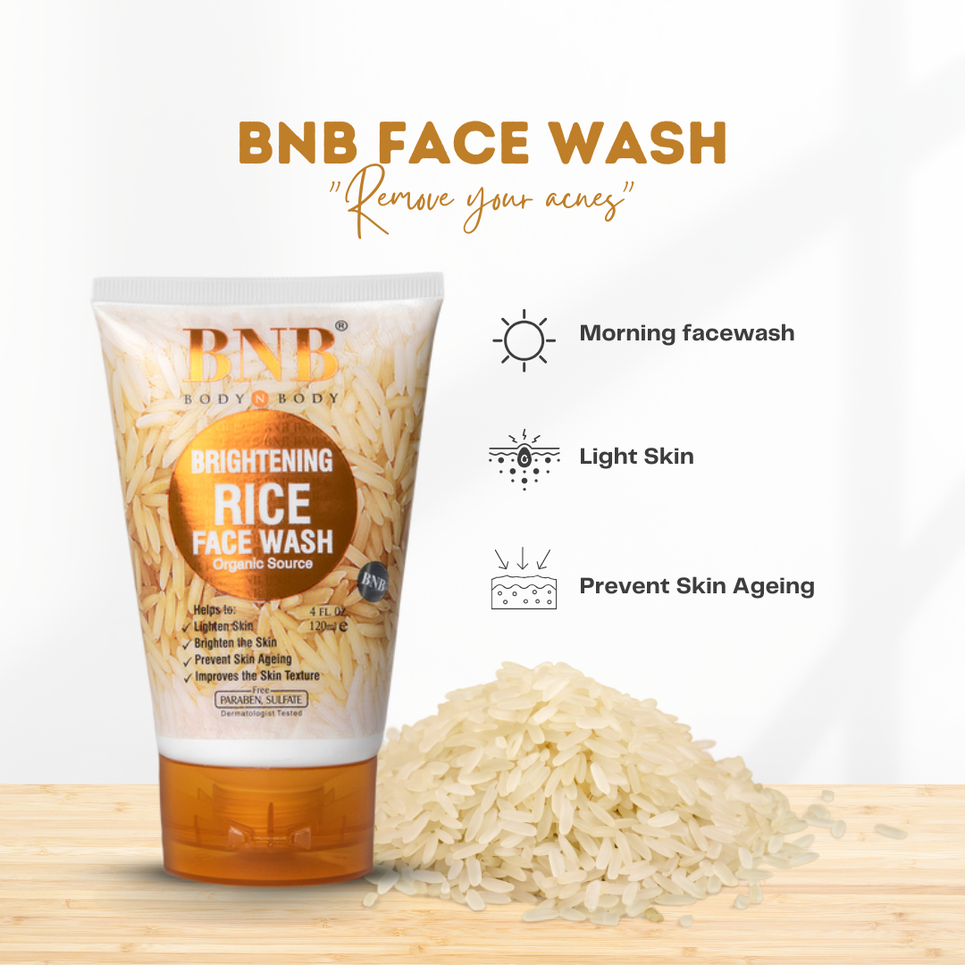 BNB Rice Extract Face Wash 120ml - Image 2