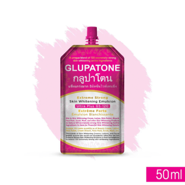 GLUPATONE Extreme Strong Whitening Emulsion Ultra Plus GS-120 For Face & Body 50ml