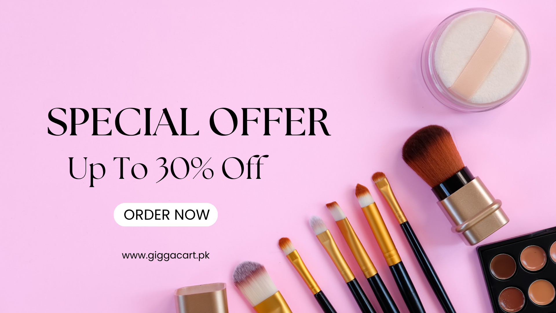 Gigga Cart Makeup sale Banner